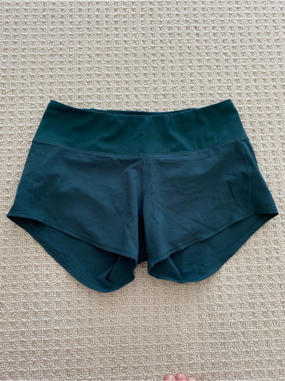 Oiselle Roga Shorts Running Forest Green Workout 4 in Sz 4 Small